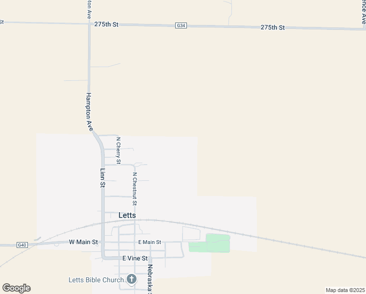 map of restaurants, bars, coffee shops, grocery stores, and more near in Letts