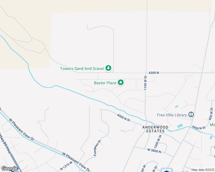 map of restaurants, bars, coffee shops, grocery stores, and more near 1299 Fallow Way in Pleasant View