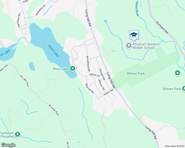 map of restaurants, bars, coffee shops, grocery stores, and more near 54 Shore Drive in Guilford