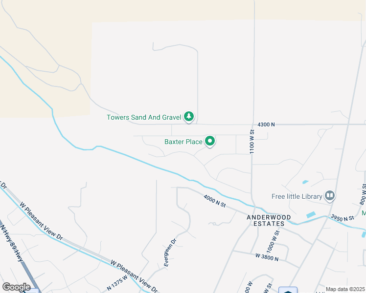 map of restaurants, bars, coffee shops, grocery stores, and more near 1276 West Fallow Way in Pleasant View