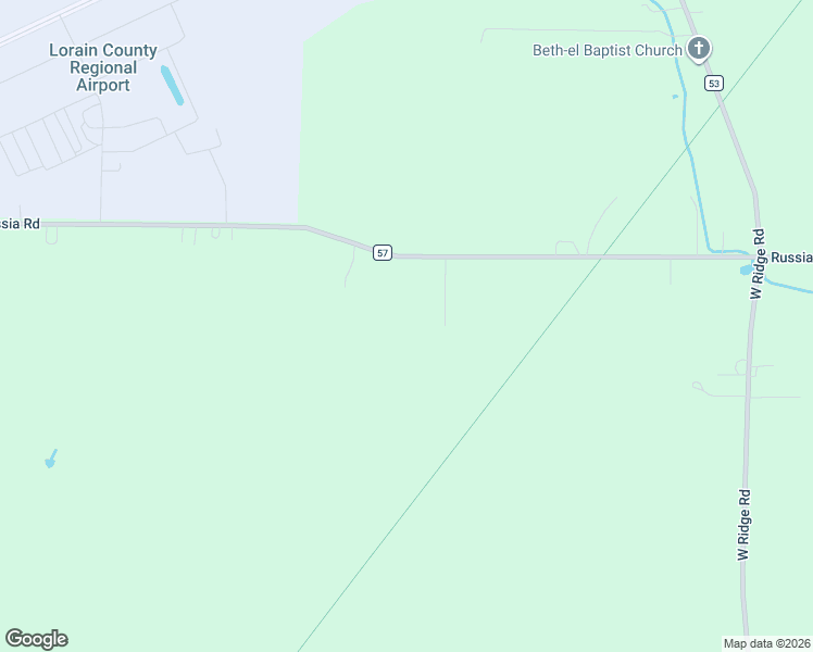 map of restaurants, bars, coffee shops, grocery stores, and more near 43485 Russia Road in Elyria