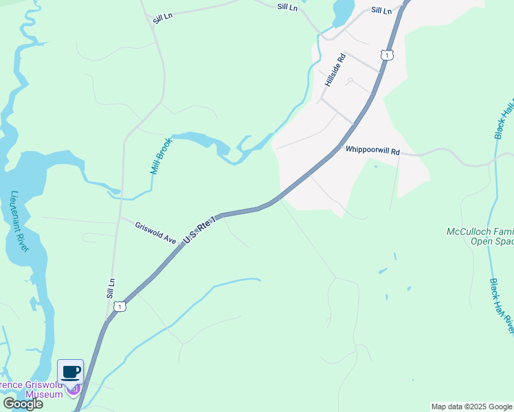 map of restaurants, bars, coffee shops, grocery stores, and more near 40 Boston Post Road in Old Lyme
