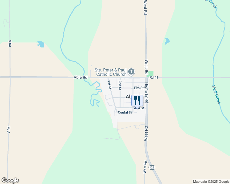 map of restaurants, bars, coffee shops, grocery stores, and more near in Abie