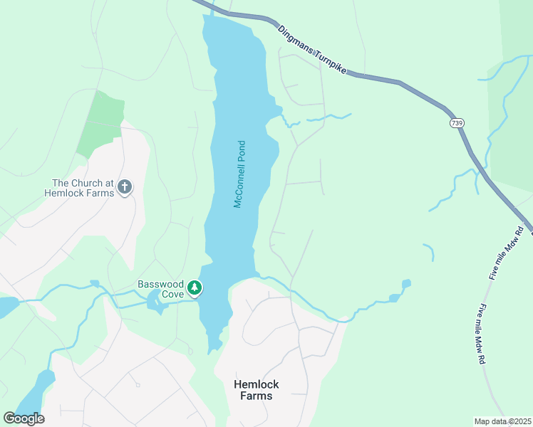 map of restaurants, bars, coffee shops, grocery stores, and more near 136 Forest Drive in Hawley
