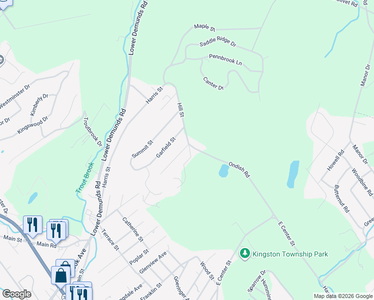 map of restaurants, bars, coffee shops, grocery stores, and more near 2 Hill Street in Dallas