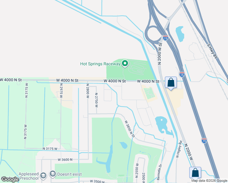map of restaurants, bars, coffee shops, grocery stores, and more near 3942 North 2650 West in Farr West