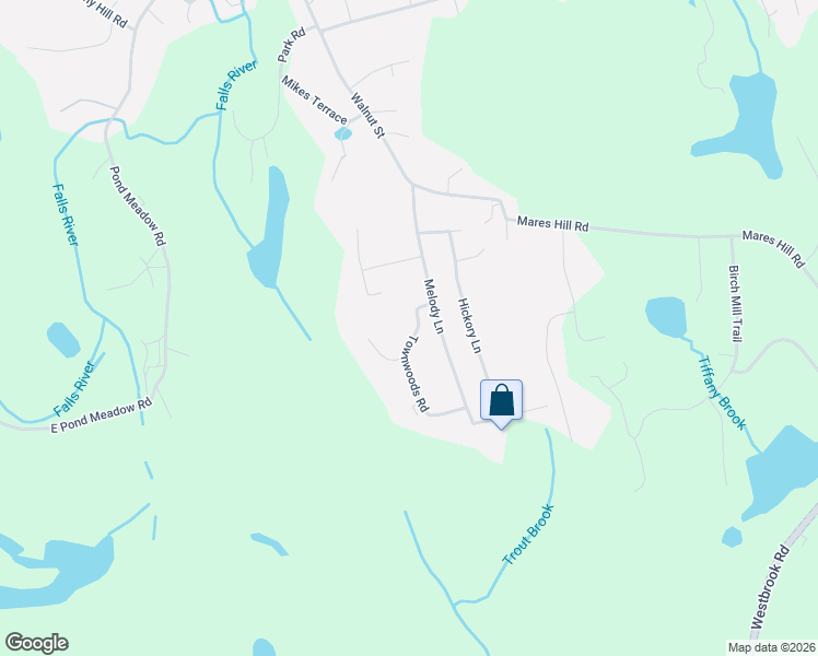map of restaurants, bars, coffee shops, grocery stores, and more near 24 Townwoods Road in Essex