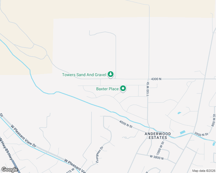 map of restaurants, bars, coffee shops, grocery stores, and more near 1293 West 4275 North in Pleasant View