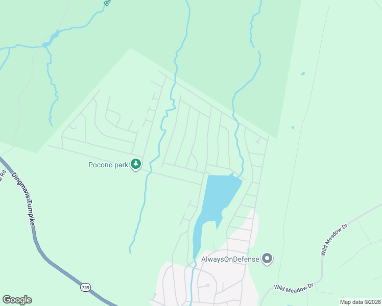 map of restaurants, bars, coffee shops, grocery stores, and more near 530 Dingman Drive in Milford