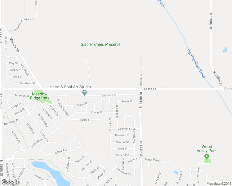 map of restaurants, bars, coffee shops, grocery stores, and more near 14604 Mormon Street in Bennington