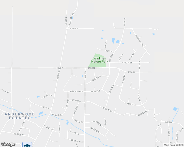 map of restaurants, bars, coffee shops, grocery stores, and more near 4235 North 425 West in Ogden