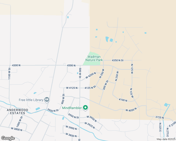 map of restaurants, bars, coffee shops, grocery stores, and more near 4247 North 425 West in Ogden