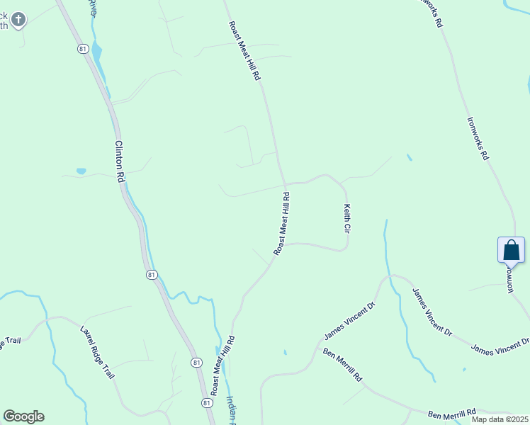 map of restaurants, bars, coffee shops, grocery stores, and more near 68 Roast Meat Hill Road in Killingworth