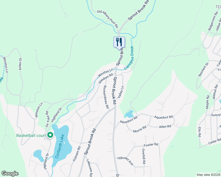 map of restaurants, bars, coffee shops, grocery stores, and more near 371 Sprout Brook Road in Philipstown