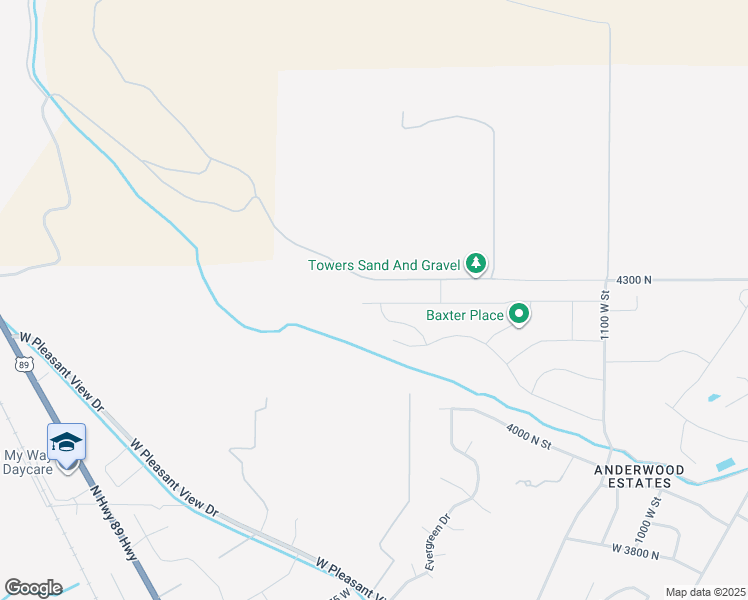 map of restaurants, bars, coffee shops, grocery stores, and more near 1404 West Caribou Court in Pleasant View