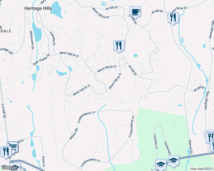 map of restaurants, bars, coffee shops, grocery stores, and more near 475 Heritage Hills in Westchester County