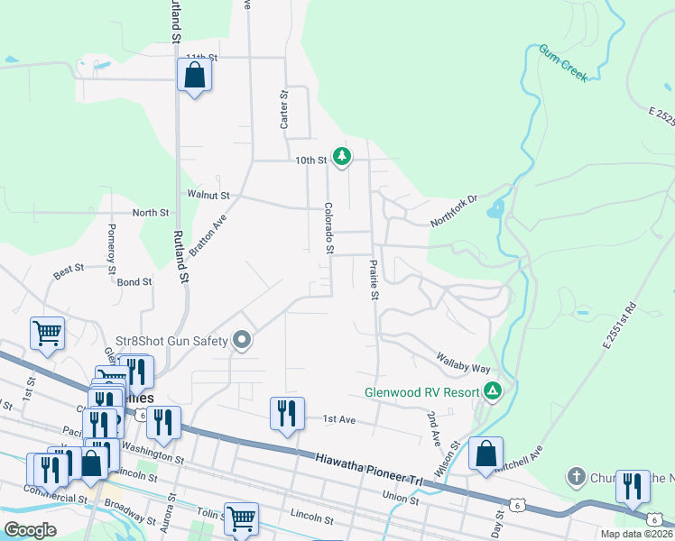 map of restaurants, bars, coffee shops, grocery stores, and more near 795 Colorado Street in Marseilles