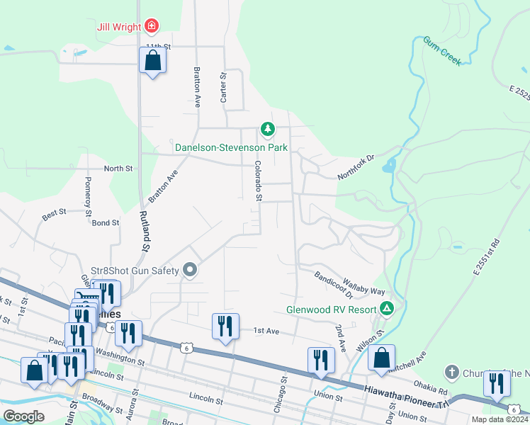 map of restaurants, bars, coffee shops, grocery stores, and more near 795 Colorado Street in Marseilles