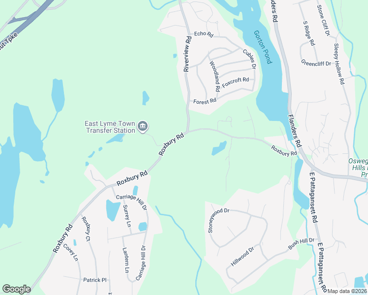 map of restaurants, bars, coffee shops, grocery stores, and more near 74 Roxbury Road in East Lyme