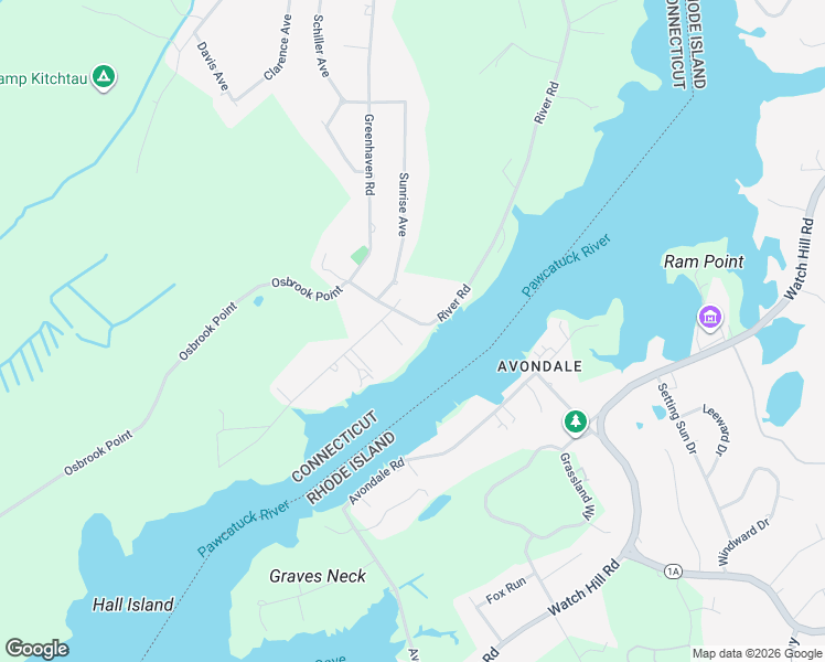 map of restaurants, bars, coffee shops, grocery stores, and more near 606 Greenhaven Rd in Stonington