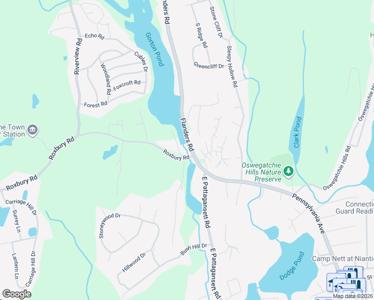 map of restaurants, bars, coffee shops, grocery stores, and more near 6 Flanders Road in East Lyme