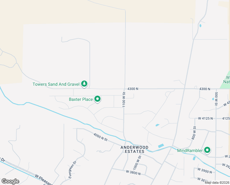 map of restaurants, bars, coffee shops, grocery stores, and more near 4283 North 1100 West in Pleasant View