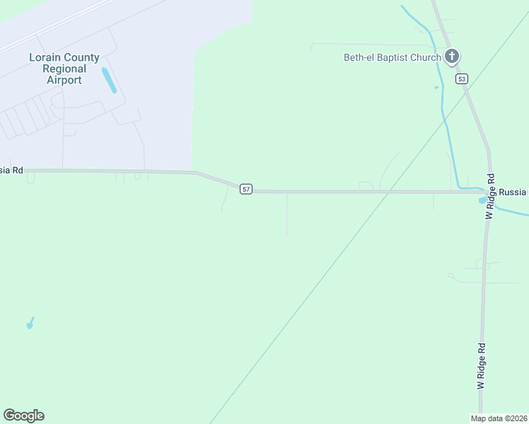 map of restaurants, bars, coffee shops, grocery stores, and more near 43485 Russia Road in Elyria