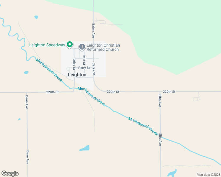 map of restaurants, bars, coffee shops, grocery stores, and more near 1457 220th Street in Leighton