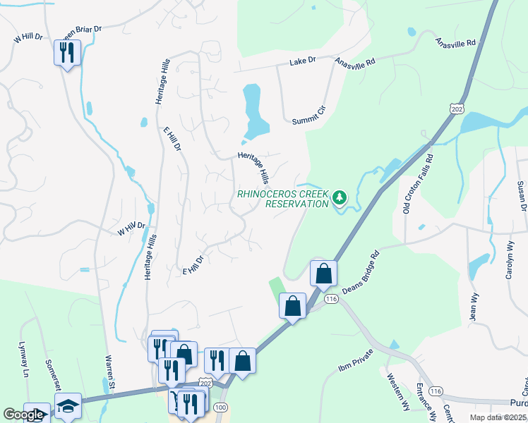 map of restaurants, bars, coffee shops, grocery stores, and more near 234 Heritage Hills in Westchester County