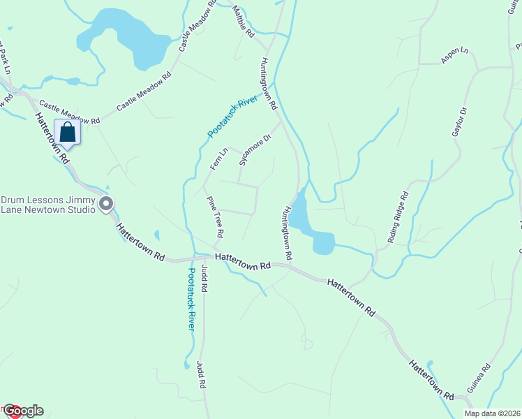 map of restaurants, bars, coffee shops, grocery stores, and more near 11 Birchwood Lane in Monroe