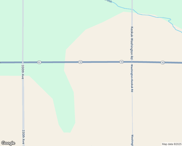 map of restaurants, bars, coffee shops, grocery stores, and more near 33502-33542 Highway 92 in Keota