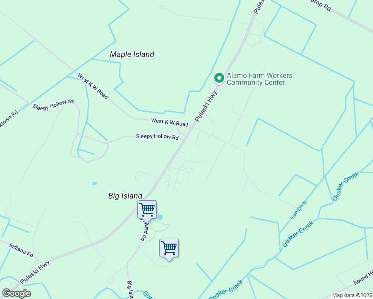 map of restaurants, bars, coffee shops, grocery stores, and more near 870 Pulaski Highway in Goshen