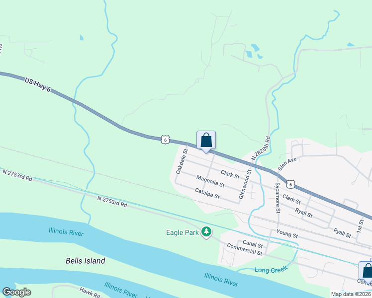 map of restaurants, bars, coffee shops, grocery stores, and more near 408 Oakdale Street in Marseilles