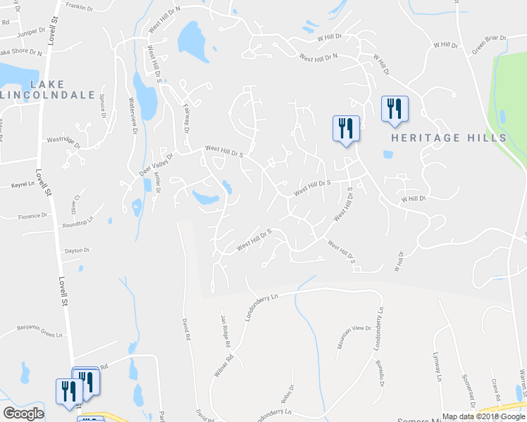 map of restaurants, bars, coffee shops, grocery stores, and more near 522 Heritage Hills in Heritage Hills