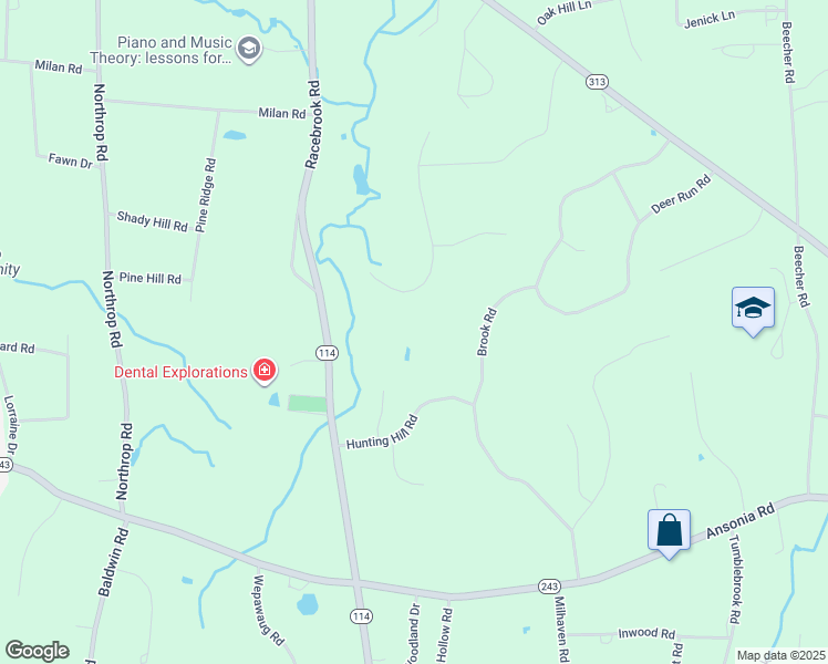 map of restaurants, bars, coffee shops, grocery stores, and more near 9 Tucker Meadow Road in Woodbridge