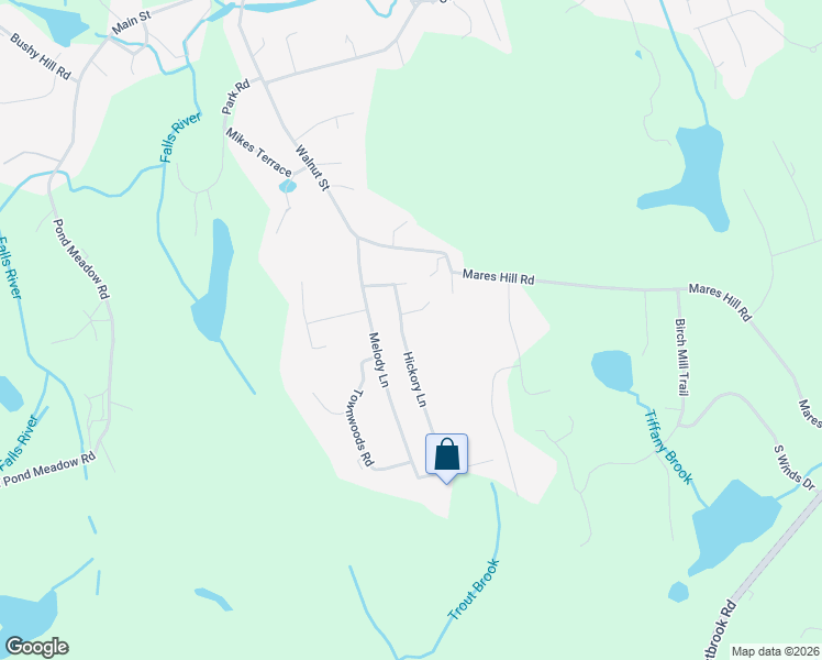 map of restaurants, bars, coffee shops, grocery stores, and more near 15 Hickory Lane in Essex