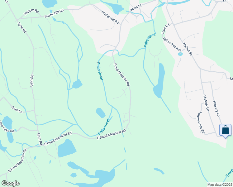 map of restaurants, bars, coffee shops, grocery stores, and more near 67 East Pond Meadow Road in Essex