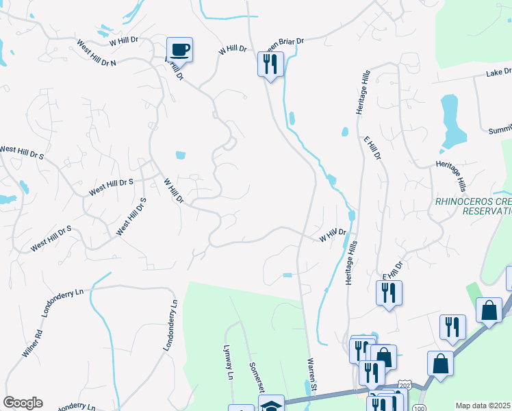 map of restaurants, bars, coffee shops, grocery stores, and more near 312 Heritage Hills in Westchester County