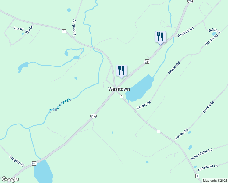 map of restaurants, bars, coffee shops, grocery stores, and more near 3 Depot Street in Westtown