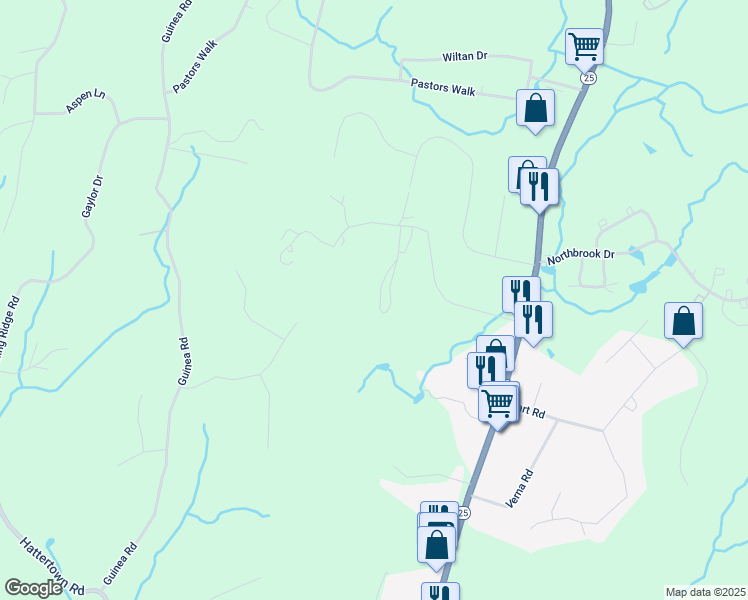 map of restaurants, bars, coffee shops, grocery stores, and more near 211 Windgate Circle in Monroe