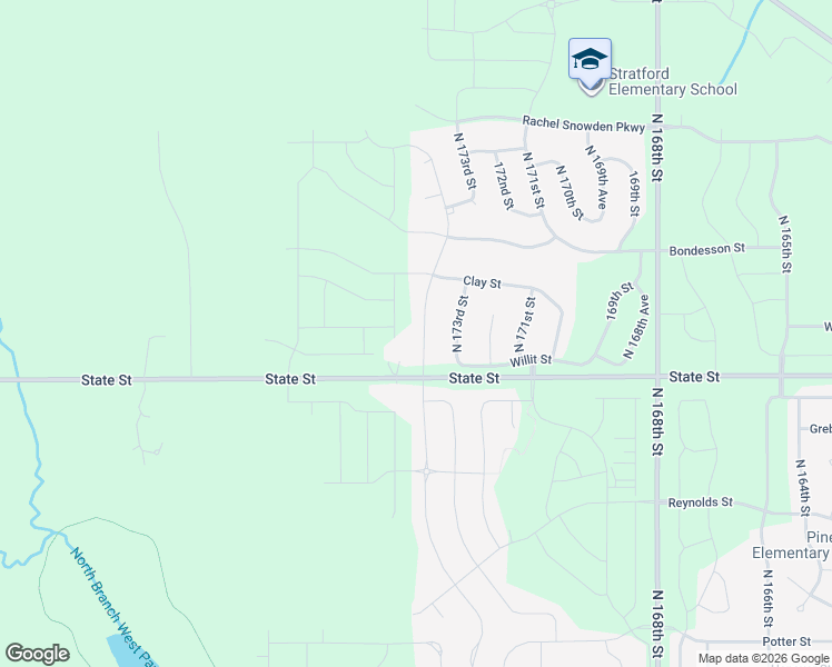 map of restaurants, bars, coffee shops, grocery stores, and more near 8514 Kilpatrick Parkway in Bennington