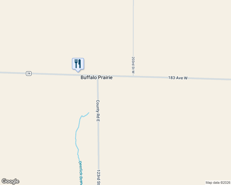 map of restaurants, bars, coffee shops, grocery stores, and more near in Buffalo Prairie