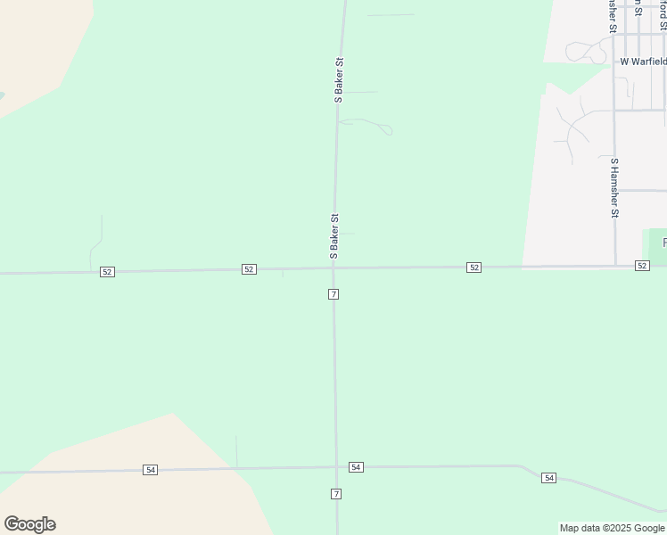 map of restaurants, bars, coffee shops, grocery stores, and more near County Road 7 in DeKalb County