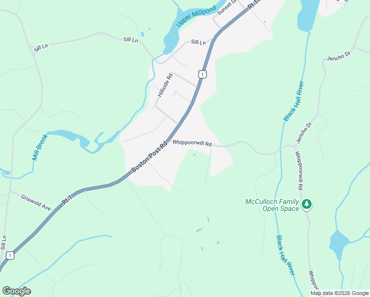 map of restaurants, bars, coffee shops, grocery stores, and more near 9 Whippoorwill Road in Old Lyme