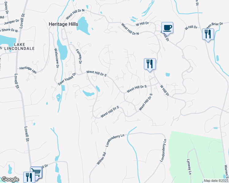 map of restaurants, bars, coffee shops, grocery stores, and more near 520 Heritage Hills in Westchester County
