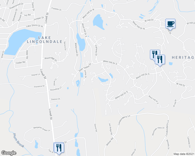 map of restaurants, bars, coffee shops, grocery stores, and more near 594B Heritage Hills in Westchester County