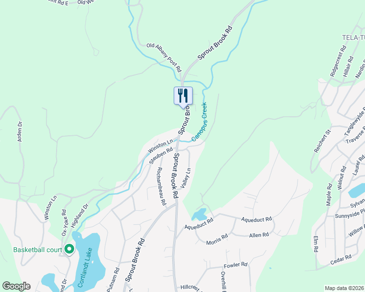 map of restaurants, bars, coffee shops, grocery stores, and more near 2 Brookside Drive in Philipstown