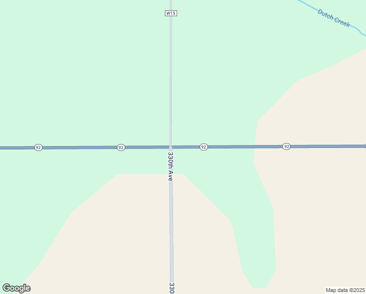 map of restaurants, bars, coffee shops, grocery stores, and more near 33502 Iowa 92 in Keota