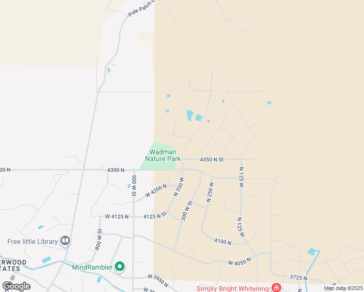 map of restaurants, bars, coffee shops, grocery stores, and more near 4385 North 350 West in Ogden