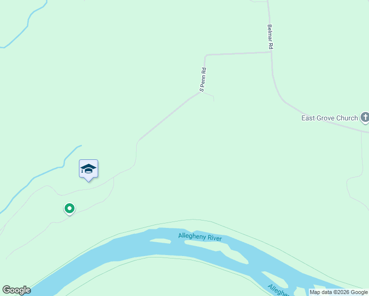 map of restaurants, bars, coffee shops, grocery stores, and more near 345 South Penn Road in Franklin